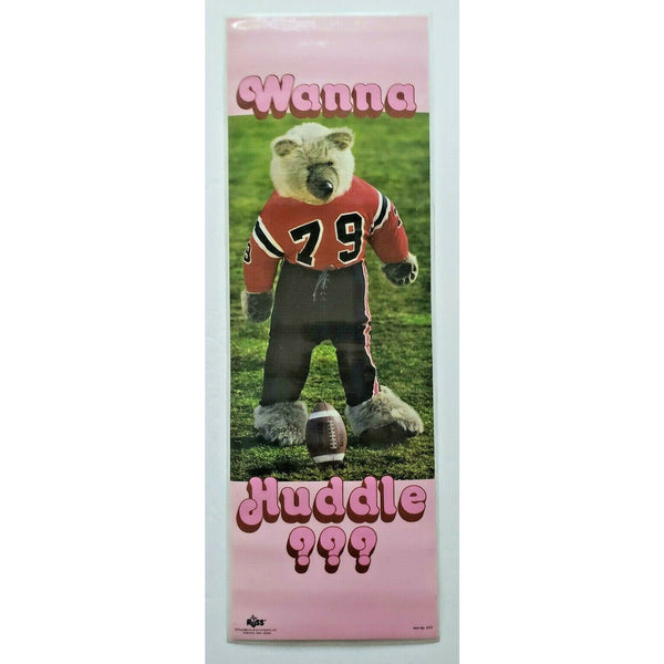 New vintage wanna huddle? bear football by russ posters item 5777