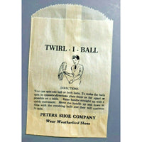 5 Peters Shoe Co Weatherbird Shoes Twirl I Ball Toy Prize Bags Old Store Stock