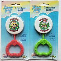 1989 Jim Henson's Muppet Babies Christmas Rattles Kermit&Miss Piggy Set U115