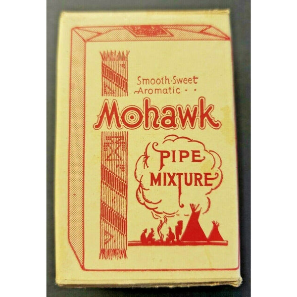 1940's weisert mohawk pipe tobacco sample box new old stock empty