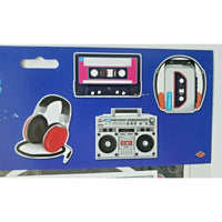 2014 Beistle 1980's Cassette Player Cutouts 12" to 14" 4 Pcs Party Decorations