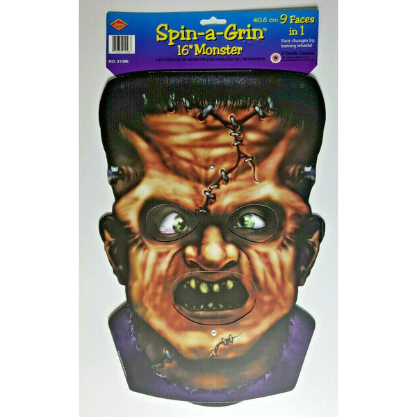 2000 Beistle 16" Spin-a Grin Monster Halloween Decoration New