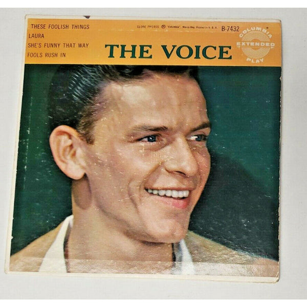 Frank Sinatra 'The Voice' 455 RPM LP Record. 1955 Columbia. B-7432