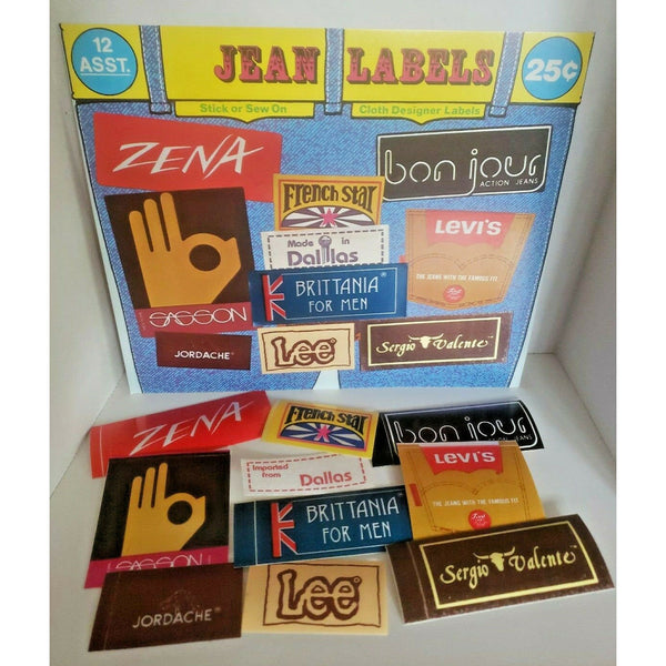 Vintage Vending Machine Stickers Clothing Tags Charms Lot of 10