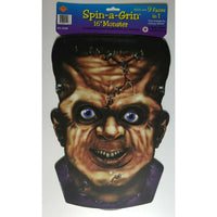 2000 Beistle 16" Spin-a Grin Monster Halloween Decoration New