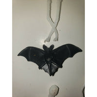 Vintage 6 Skeletons 1 Bat Charms Halloween Charms 1960s Hong Kong Vending NOS