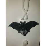 Vintage 6 Skeletons 1 Bat Charms Halloween Charms 1960s Hong Kong Vending NOS