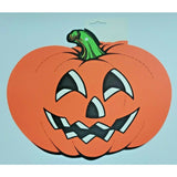 1990's Beistle Halloween Jack O Lantern Pumpkin Die Cut Decoration New