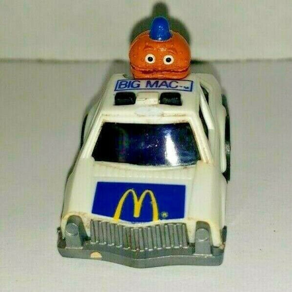 Vintage 1984 ertl mcdonald's big mac mini toy friction car works!