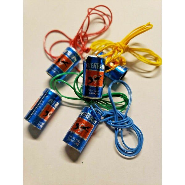 Vintage 5 Eveready 9 Lives Battery Necklace Charms Vending Machine Toy Prize