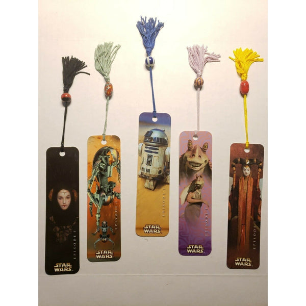 Star Wars Episode 1 The Phantom Menace Bookmarks lot of 5 Bookmark NEW