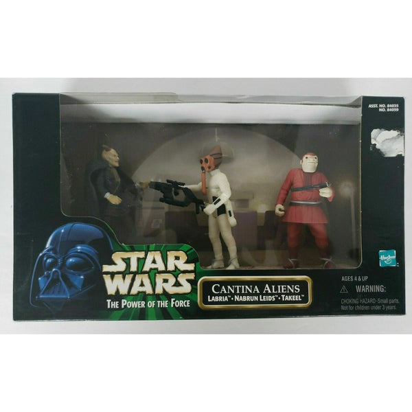 1998 Star Wars Hasbro Cantina Aliens Labria Nabrun Leids Takeel Figures SW 1