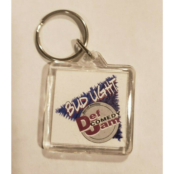 Vintage Budweiser Bud Light Def Comedy Jam Keychain New SKU PB87