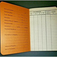 Vintage Bank Payment on Contract Payment Book Unused Form 100 New Old Stock (PB5)