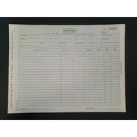 Carling Brewing Co Point of Sale Order & Shipping Notice 6 Pg Carbon Copy Form