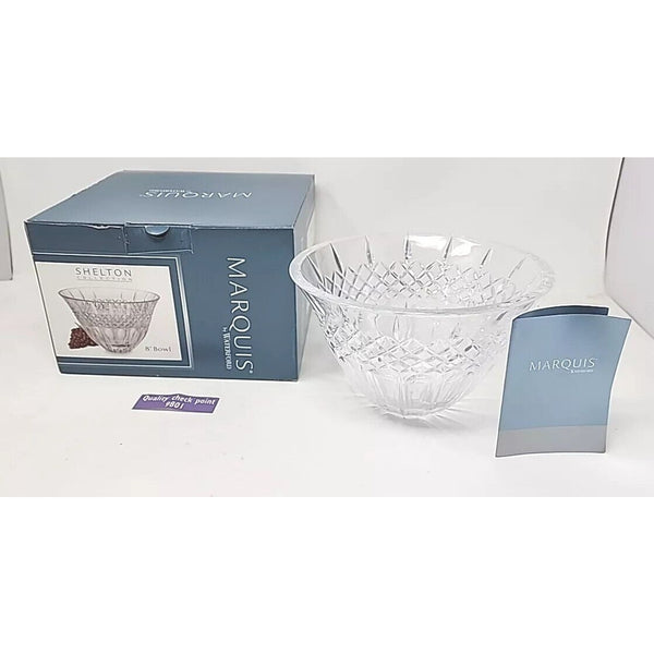 Vintage Marquis By Waterford Shelton Collection Crystal Bowl 8" in Box