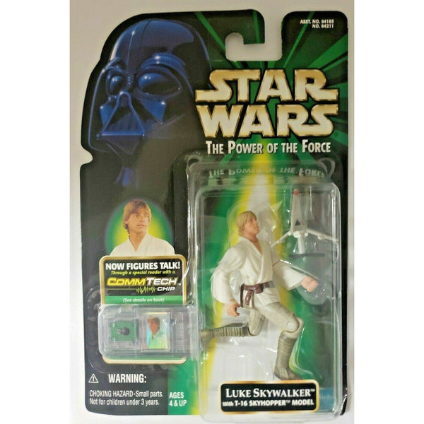 Hasbro Star Wars 1999 Power of the Force Luke Skywalker Figure w/ CommTech SW3