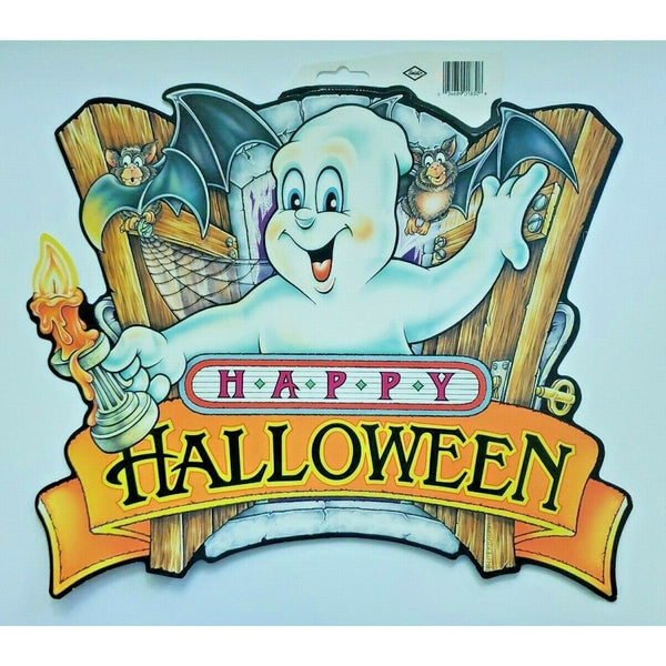 1997 Beistle Happy Halloween RIP Vintage Cut Out Decoration Ghost